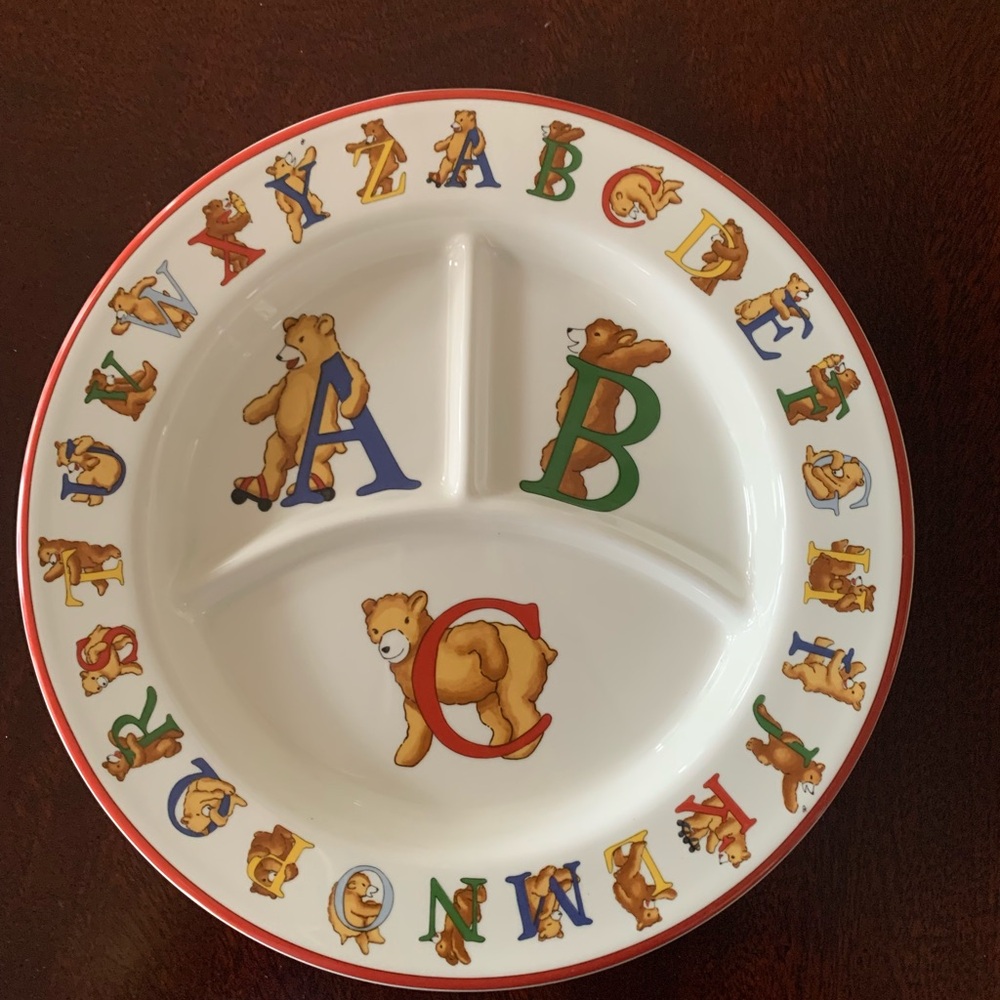 Tiffany & Co. Alphabet Bears Plate. Excellent condition.